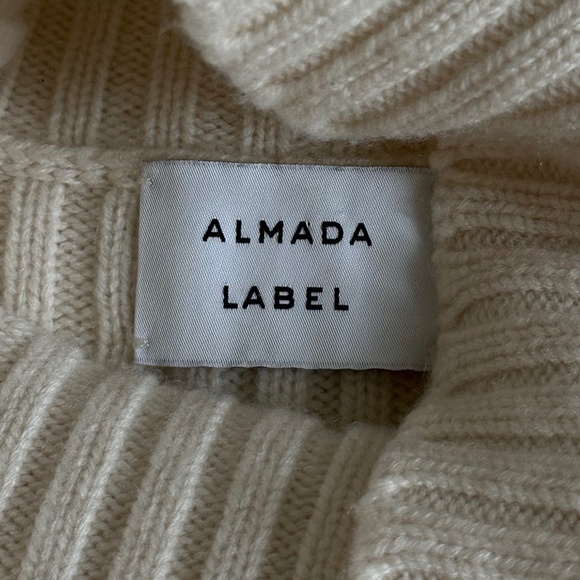 Almada Label Sue Cream coloured Wool maxi dress Size S - Picture 3 of 10